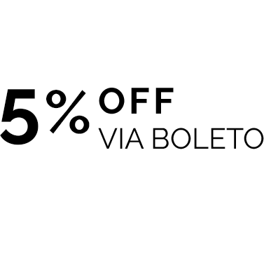 5% OFF via boleto